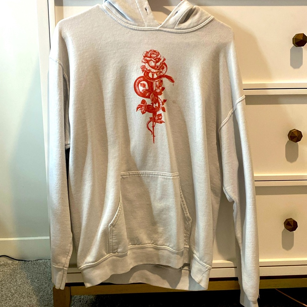 Cute white hoodie